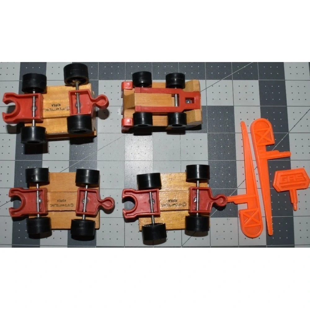 1972 Mattel Wooden Putt Putt Train Cars Truck Parts Pieces Lot Vintage Toy